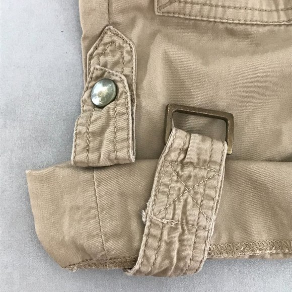 Bamboo Traders Women's Size 6 Tan Bermuda Shorts with Roll Tab - Picture 12 of 12